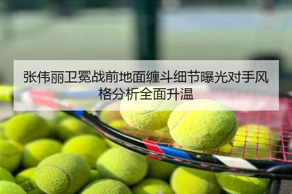 张伟丽卫冕战前地面缠斗细节曝光对手风格分析全面升温